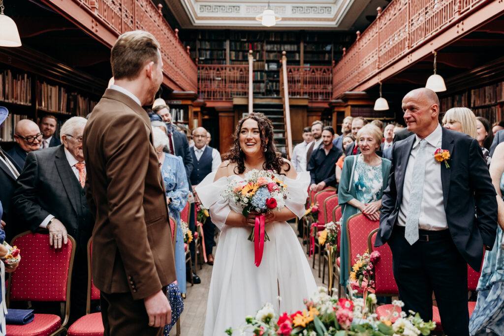 The Leeds Library wedding ceremony