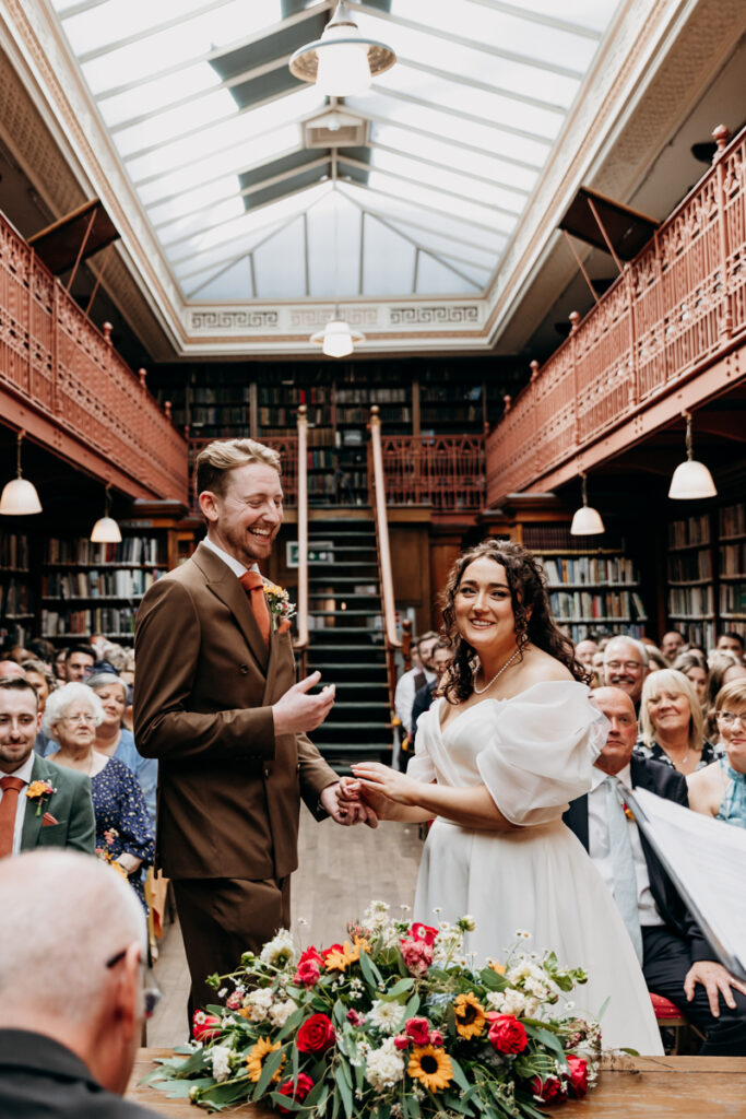 The Leeds Library wedding ceremony