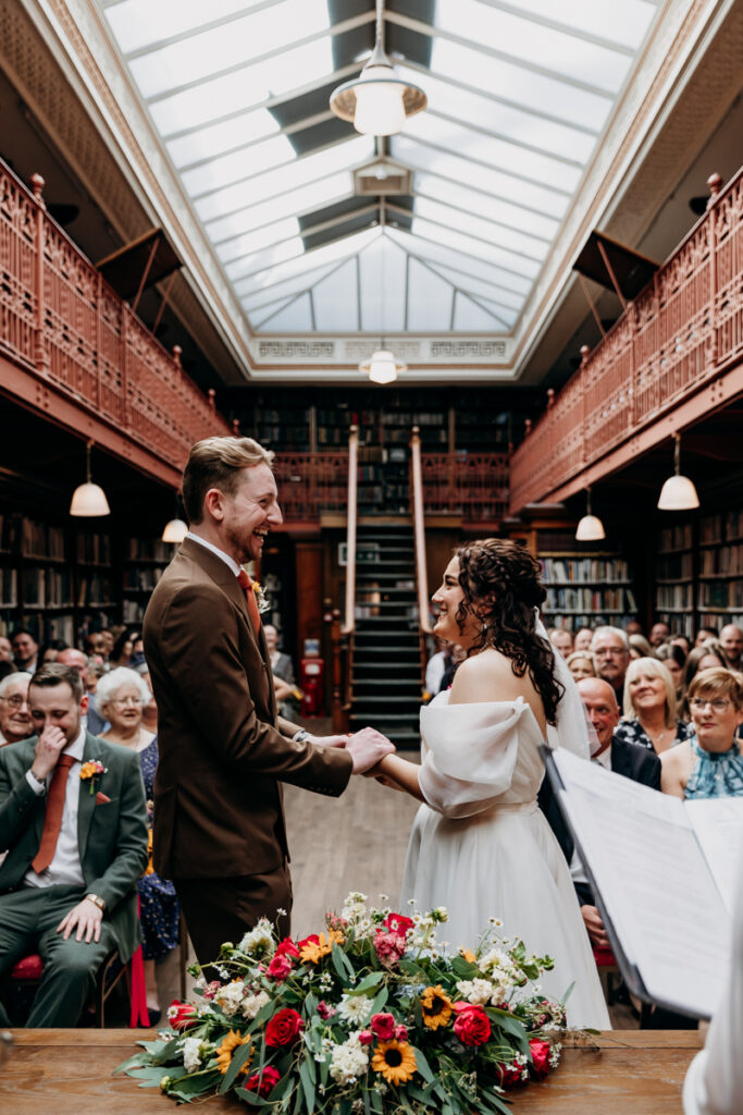 The Leeds Library wedding ceremony