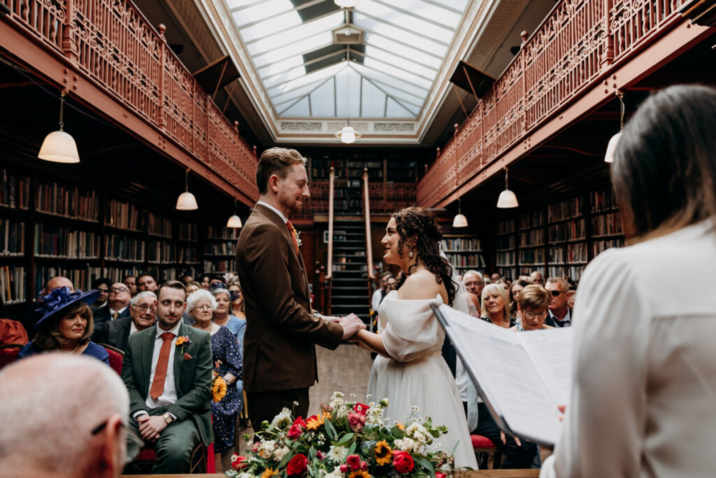 The Leeds Library wedding ceremony