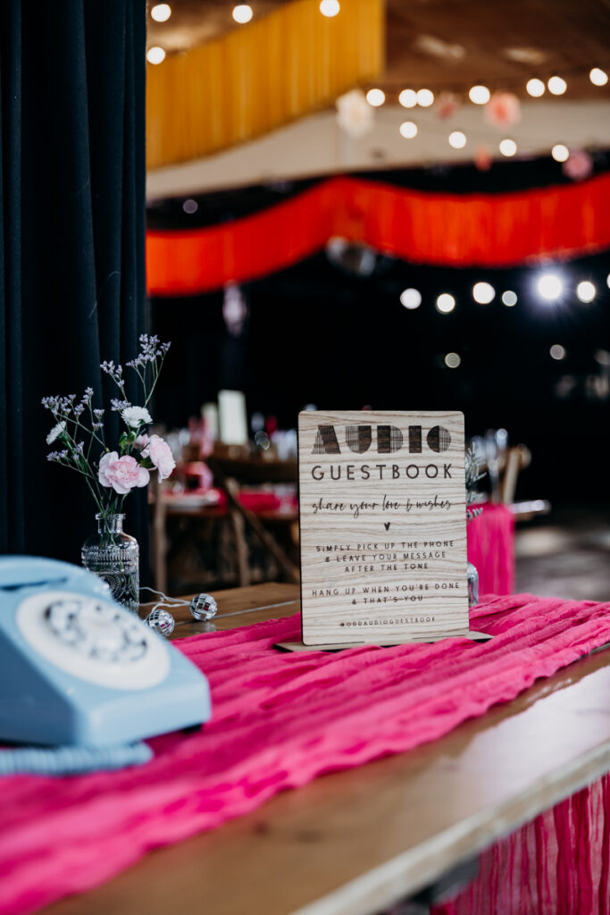 Audio guest book Project House Leeds wedding