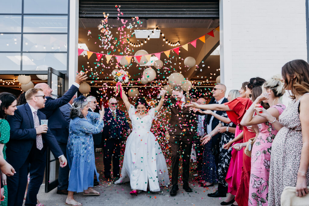 Project house Leeds confetti shot