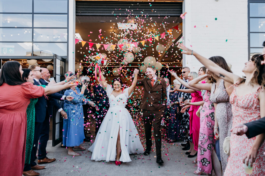 Project house Leeds confetti shot