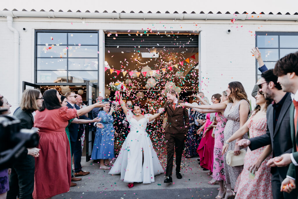 Project house Leeds confetti shot