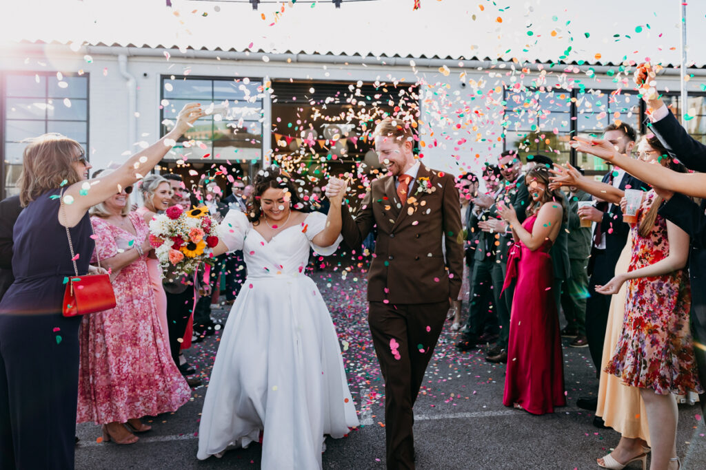 Project house Leeds confetti shot