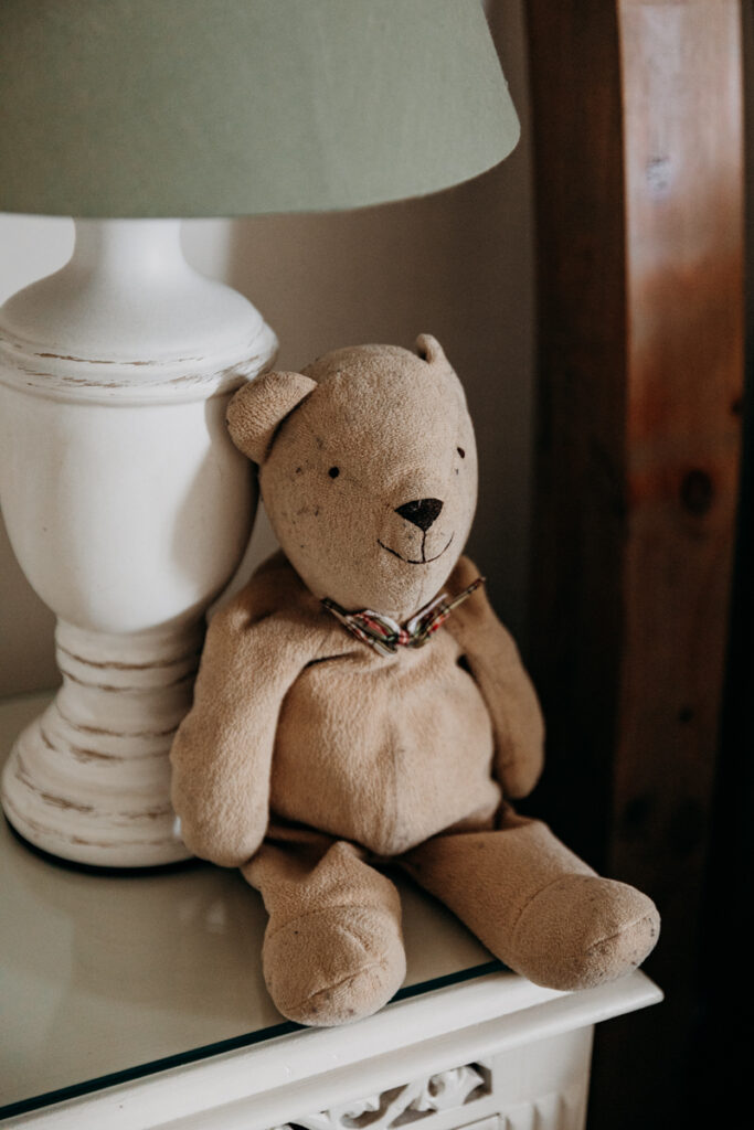 Bride's childhood teddy