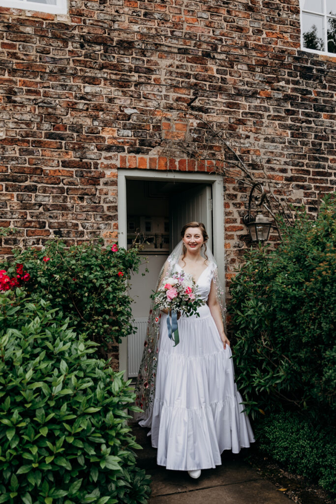 Bride's dress reveal at The Normans York
