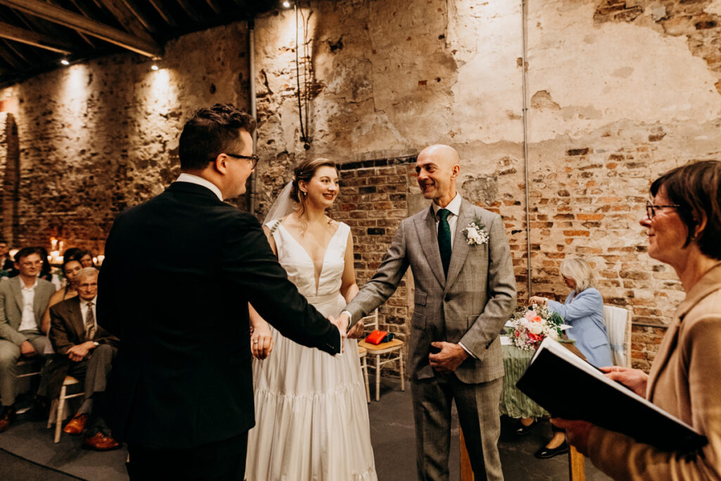 Wedding ceremony at The Normans York