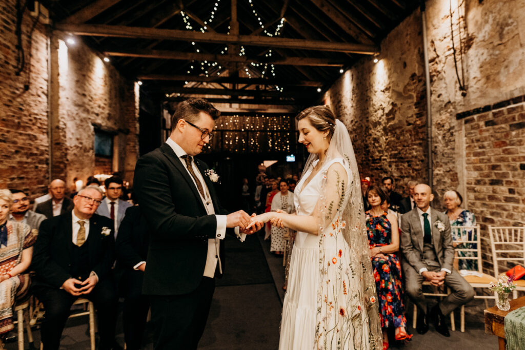 Exchanging rings at The Normans York