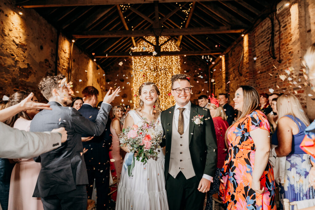 Confetti shot at The Normans York