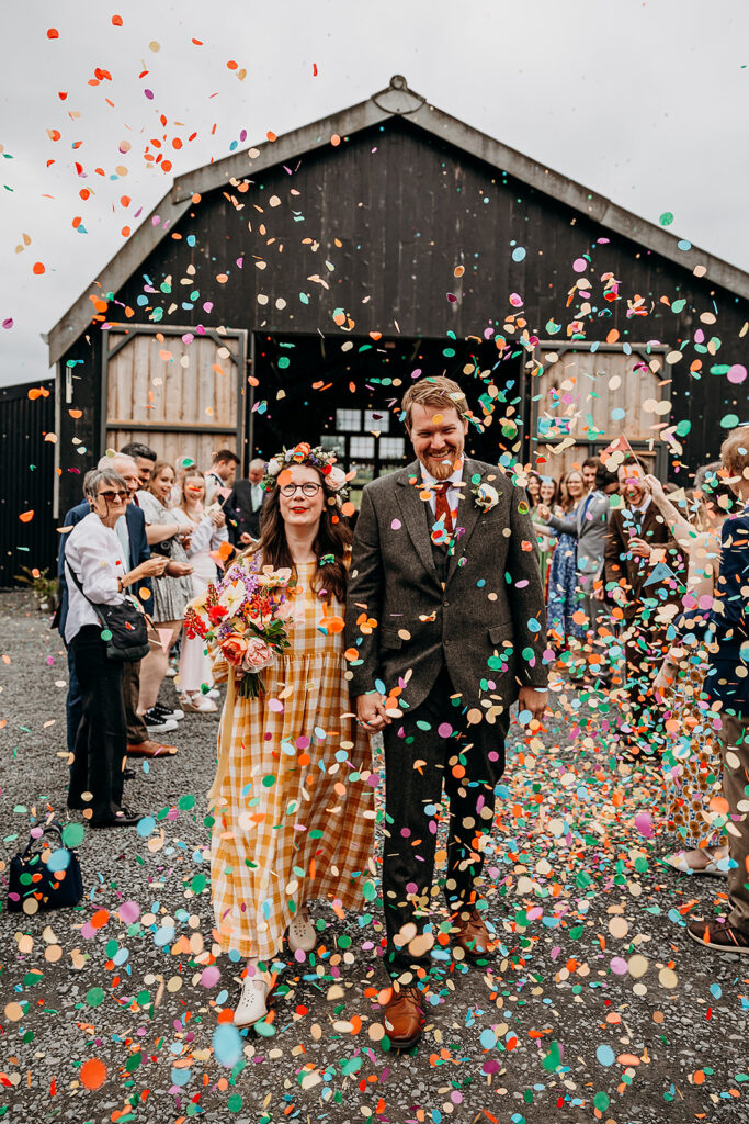 Confetti shot at The Giraffe Shed