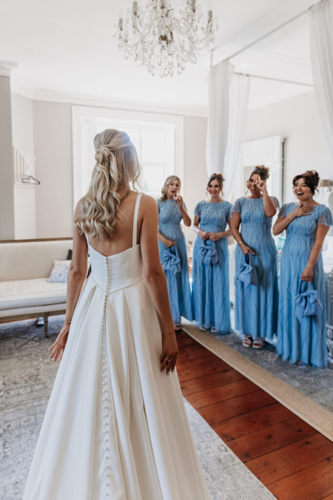Bride dress reveal at Thicket Priory