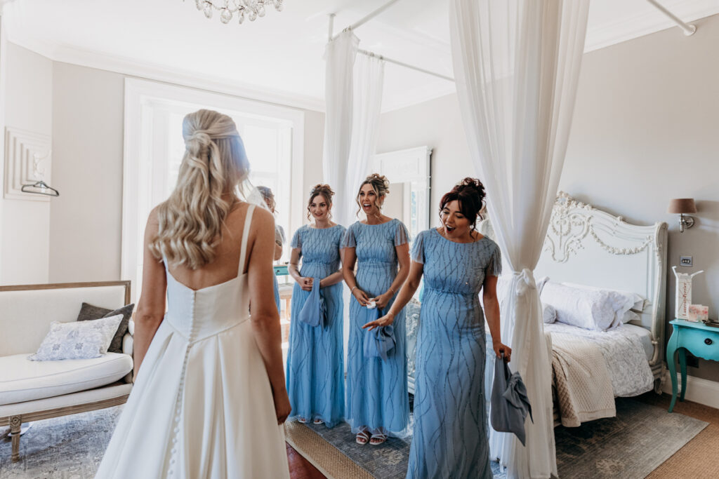 Bride dress reveal at Thicket Priory