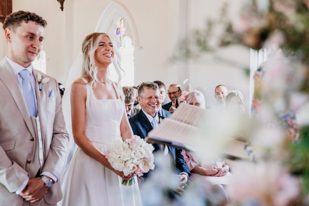 Wedding ceremony at Thicket Priory
