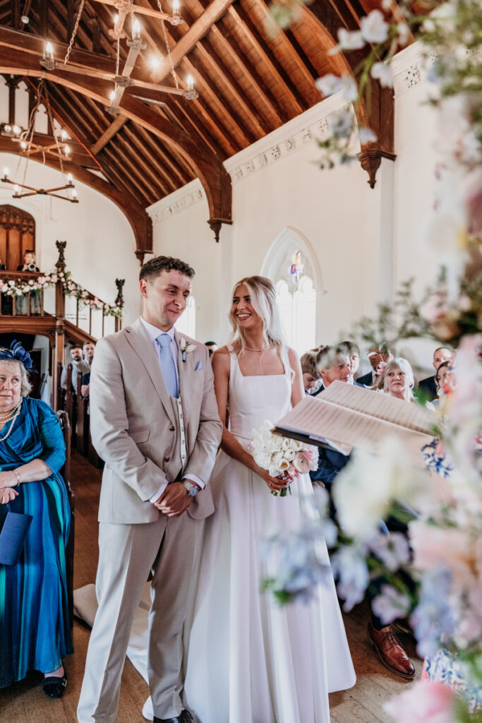 Wedding ceremony at Thicket Priory