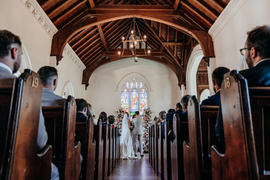 Wedding ceremony in Chapel at Thicket Priory