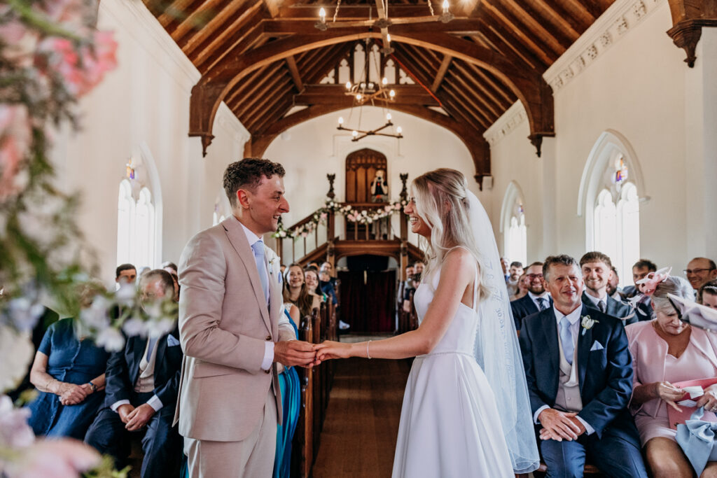 Wedding ceremony at Thicket Priory