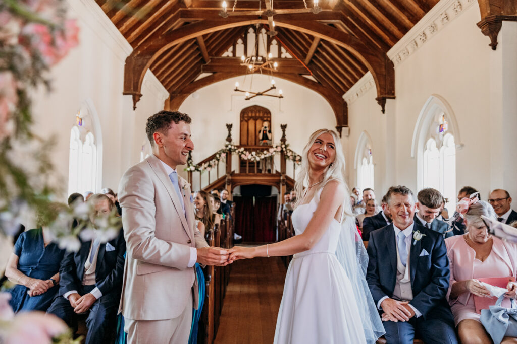 Wedding ceremony in Chapel at Thicket Priory