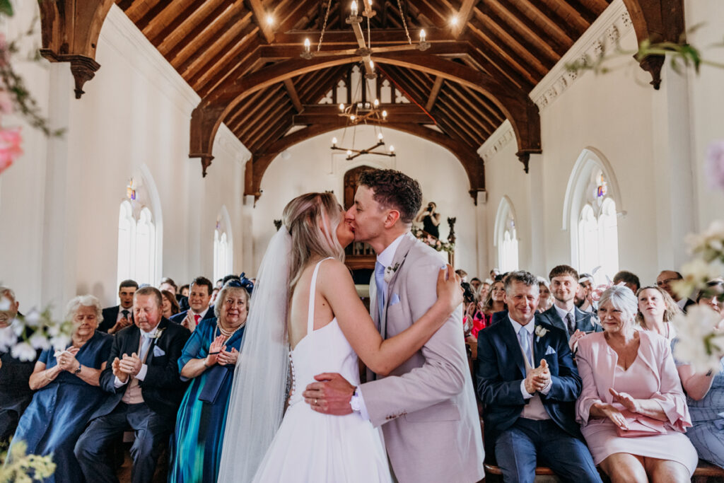 Wedding ceremony in Chapel at Thicket Priory