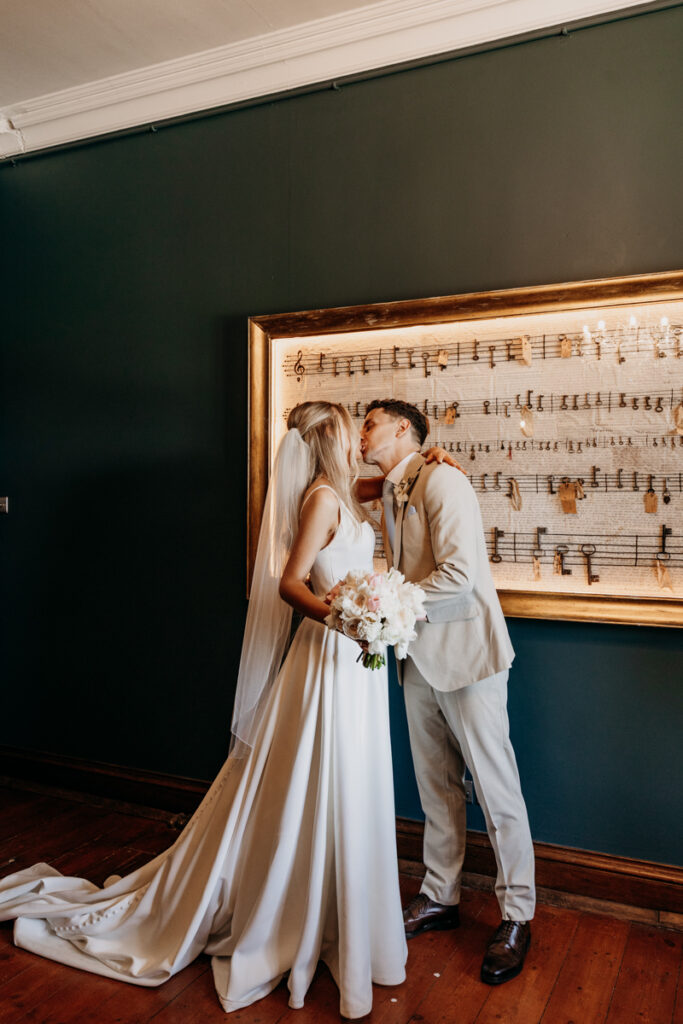 Bride and Groom in private ceremony at Thicket Priory
