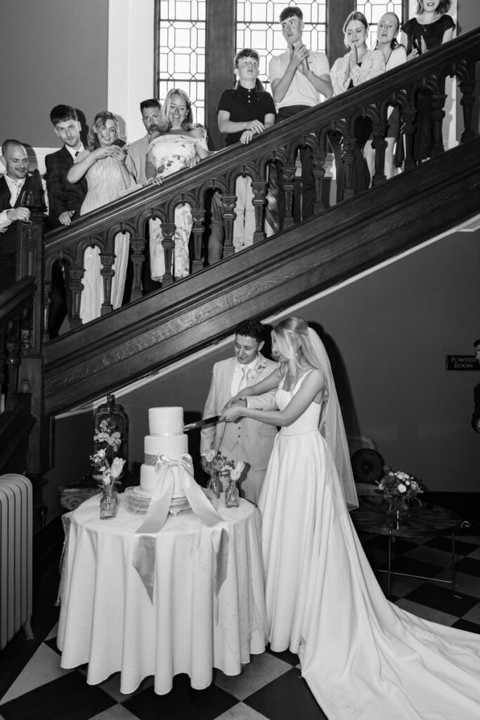 Cake cut at Thicket Priory