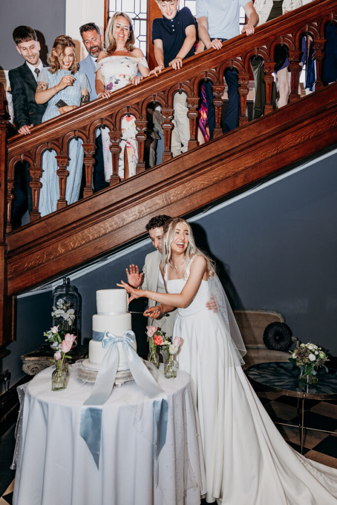Cake cut at Thicket Priory