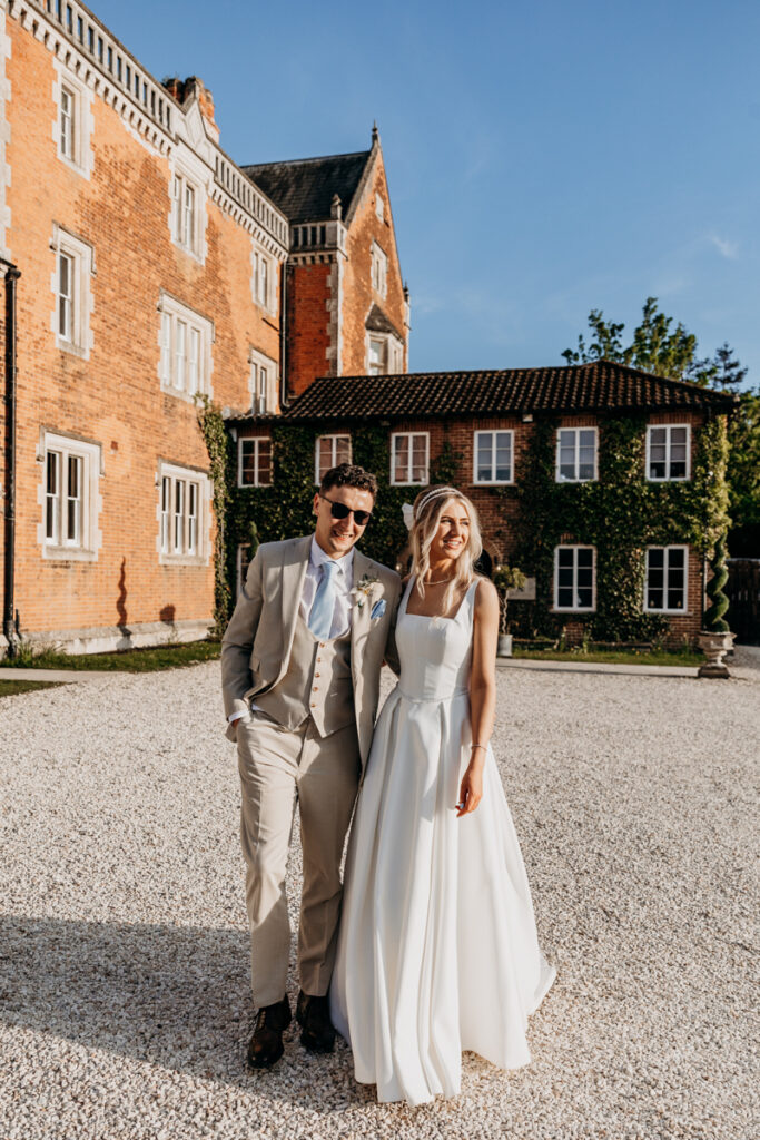 Couple's shoot at Golden Hour at Thicket Priory