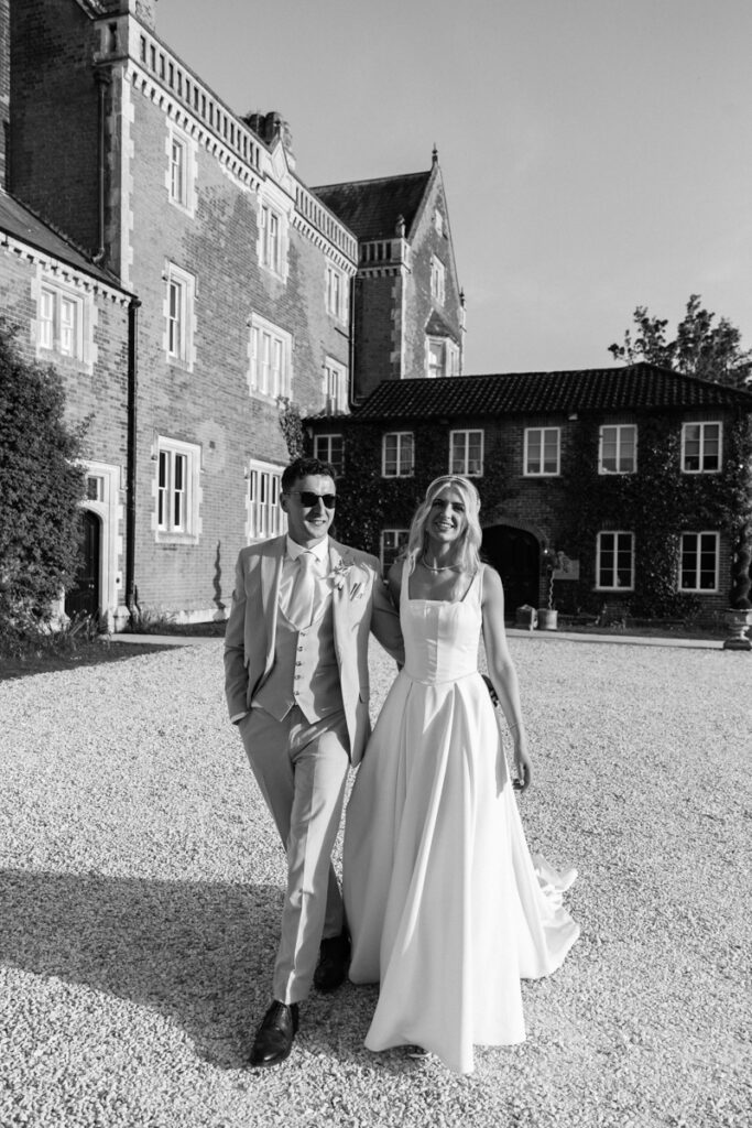 Couple's shoot at Golden Hour at Thicket Priory