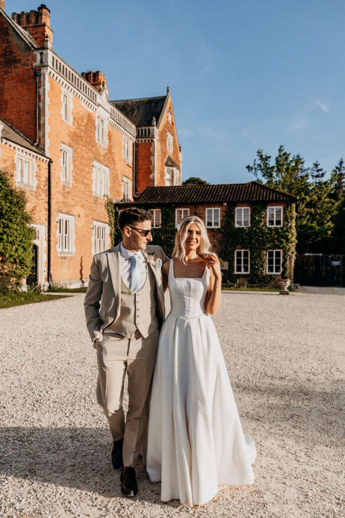 Couple's shoot at Golden Hour at Thicket Priory