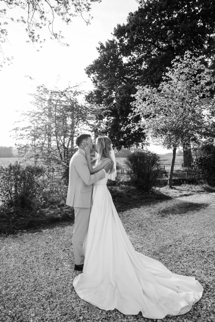 Couple's shoot at Golden Hour at Thicket Priory