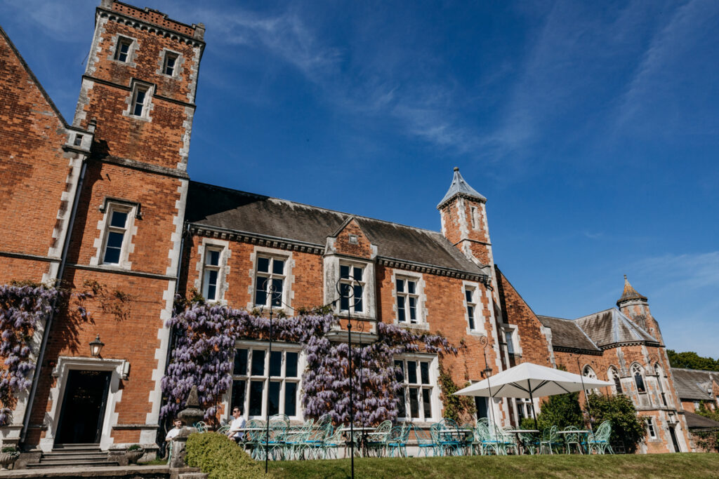 Thicket Priory exterior wisteria