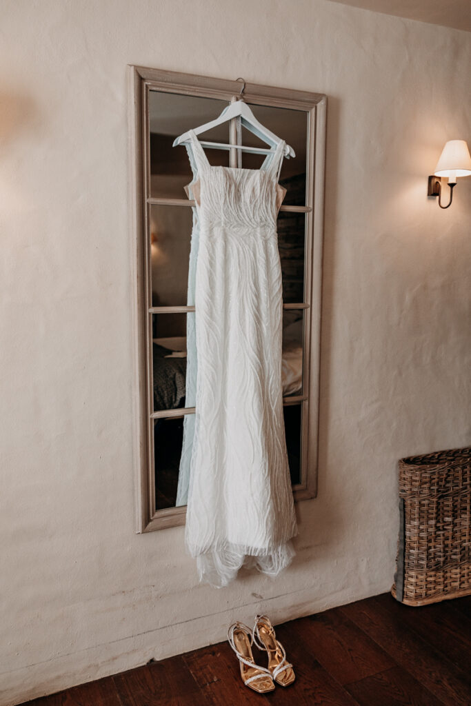 Dress hanging at Middleton Lodge