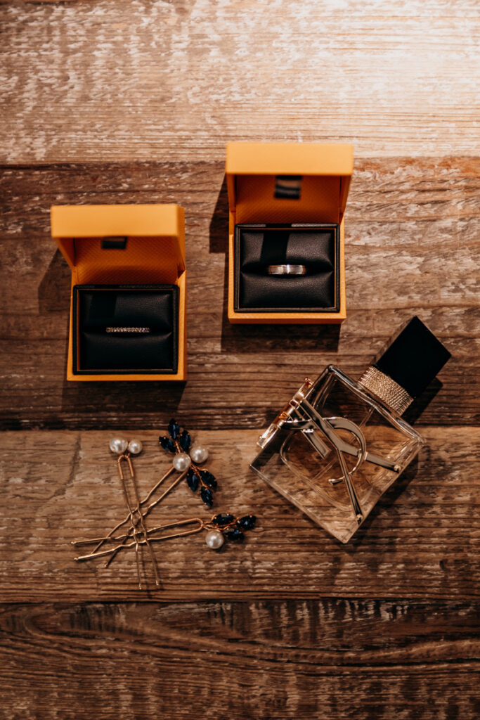 Jewellery flatlay at Middleton Lodge