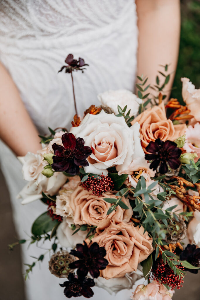Bride's flowers at Middleton Lodge
