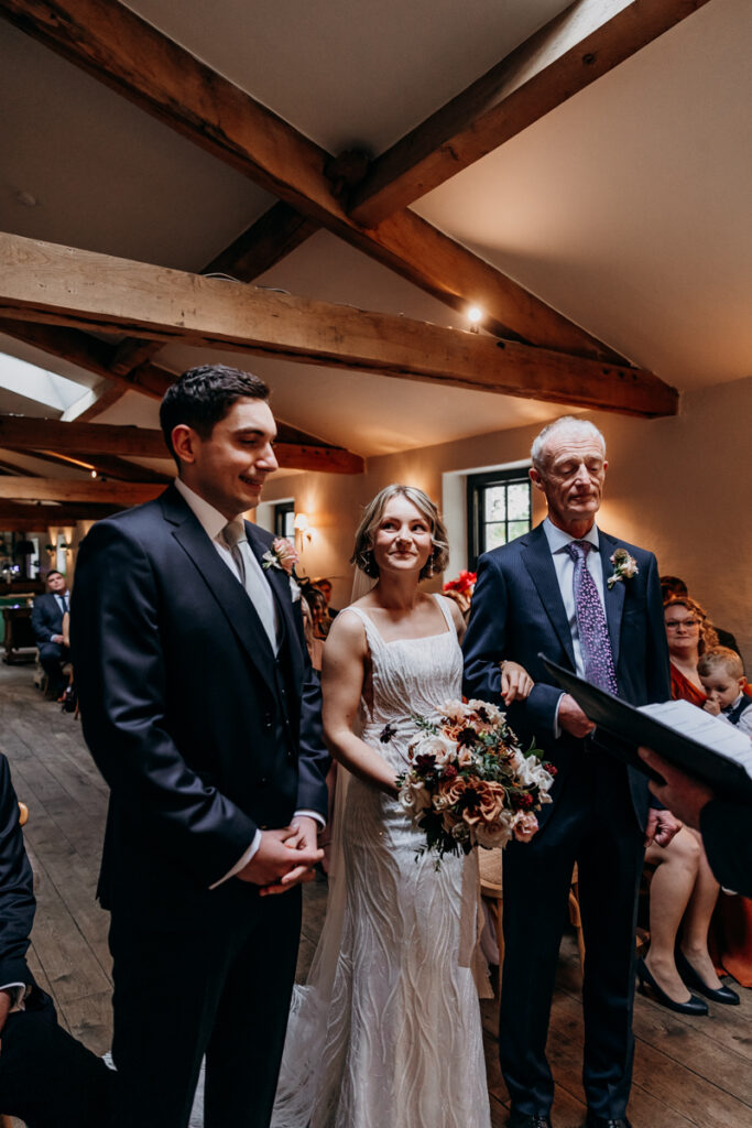 Wedding ceremony at Middleton Lodge