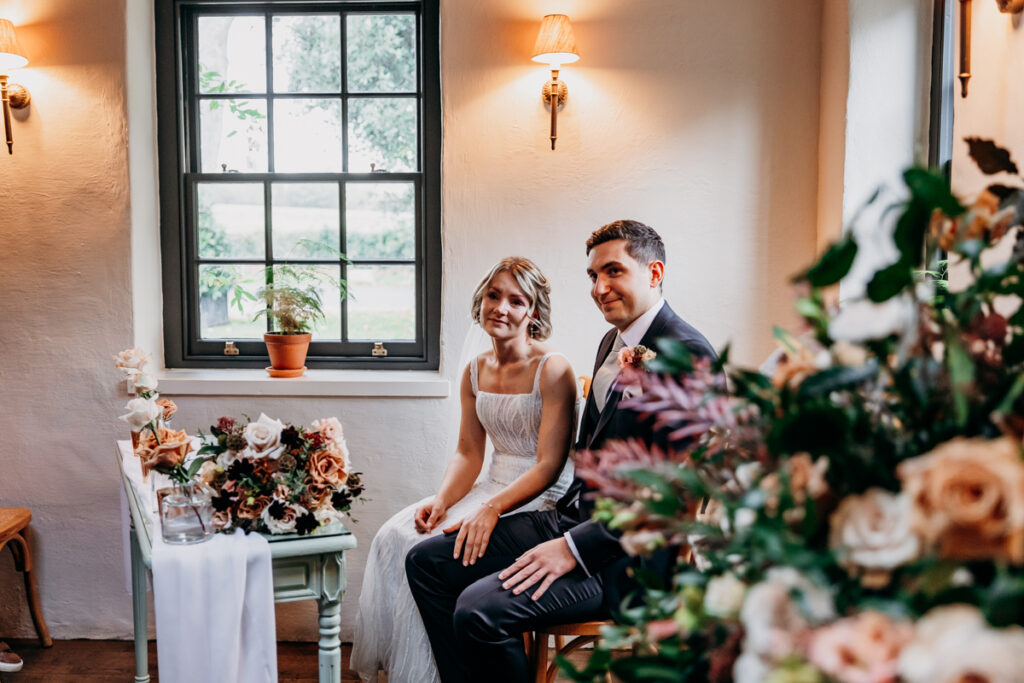 Wedding ceremony at Middleton Lodge