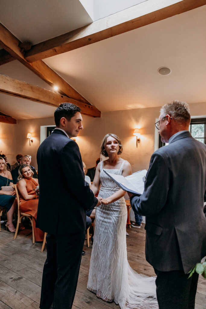 Wedding ceremony at Middleton Lodge