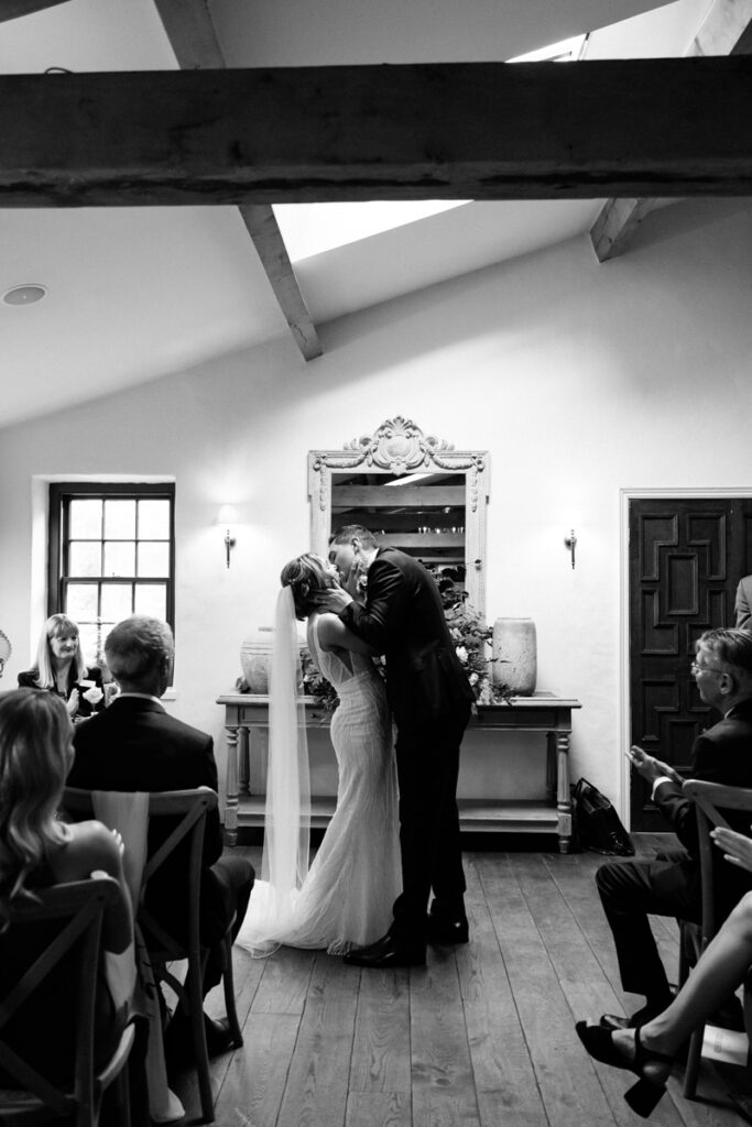 Wedding ceremony at Middleton Lodge