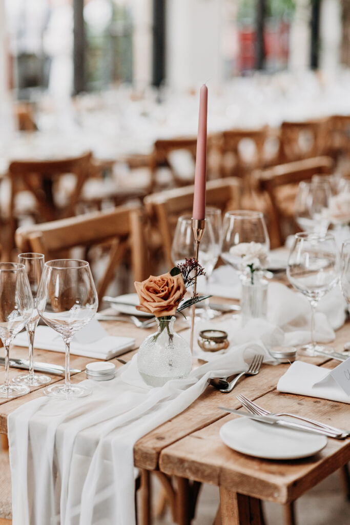 Table decor at The Fig House at Middleton Lodge