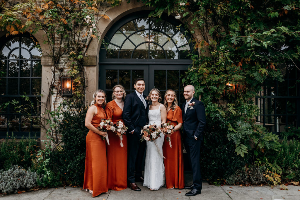 Bridal party at Middleton Lodge