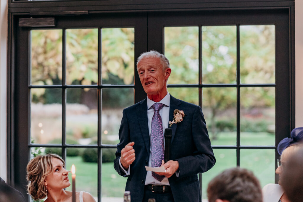 Father of the bride at Middleton Lodge