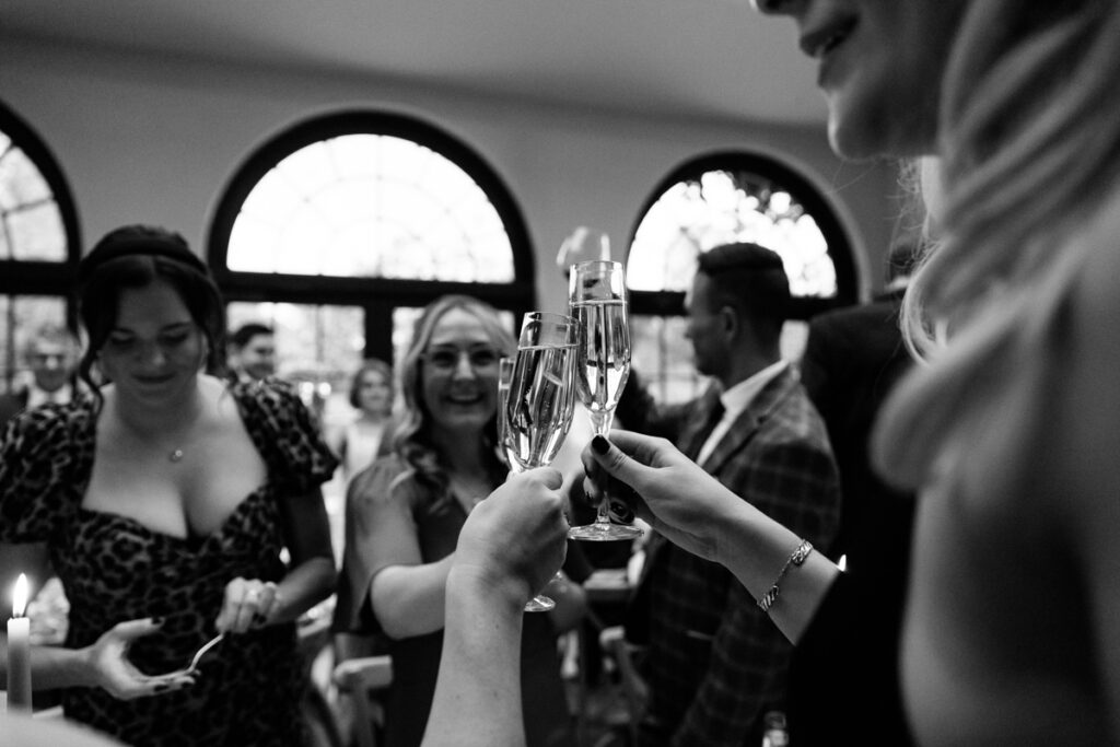 Champagne tower at Middleton Lodge
