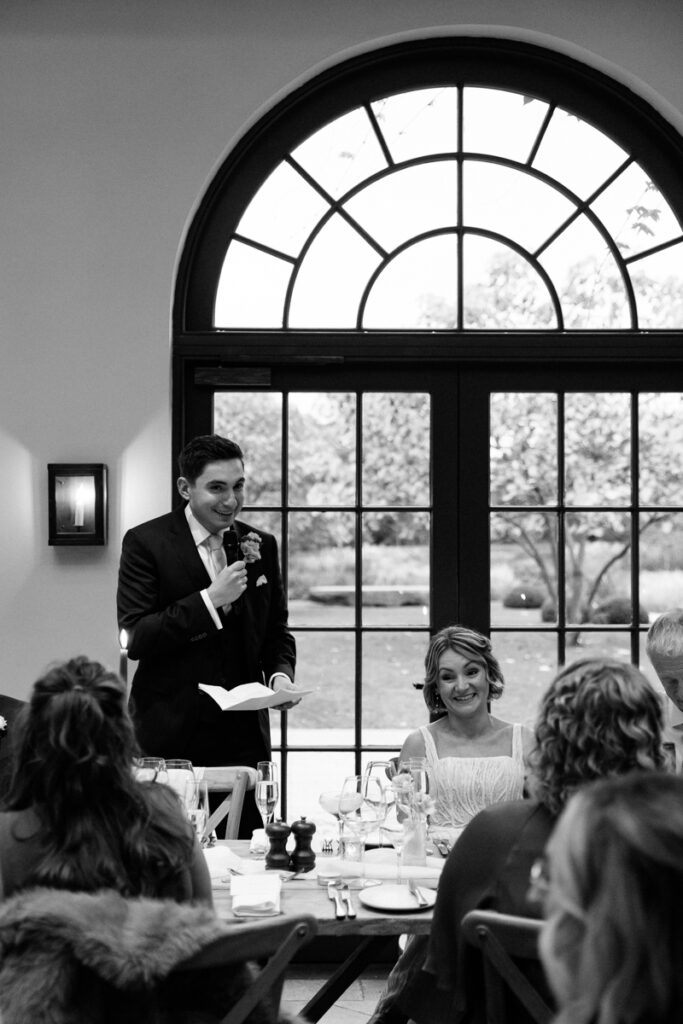 Groom's speech at Middleton Lodge