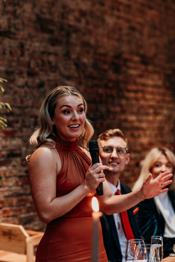 Bridesmaid's speech at Middleton Lodge
