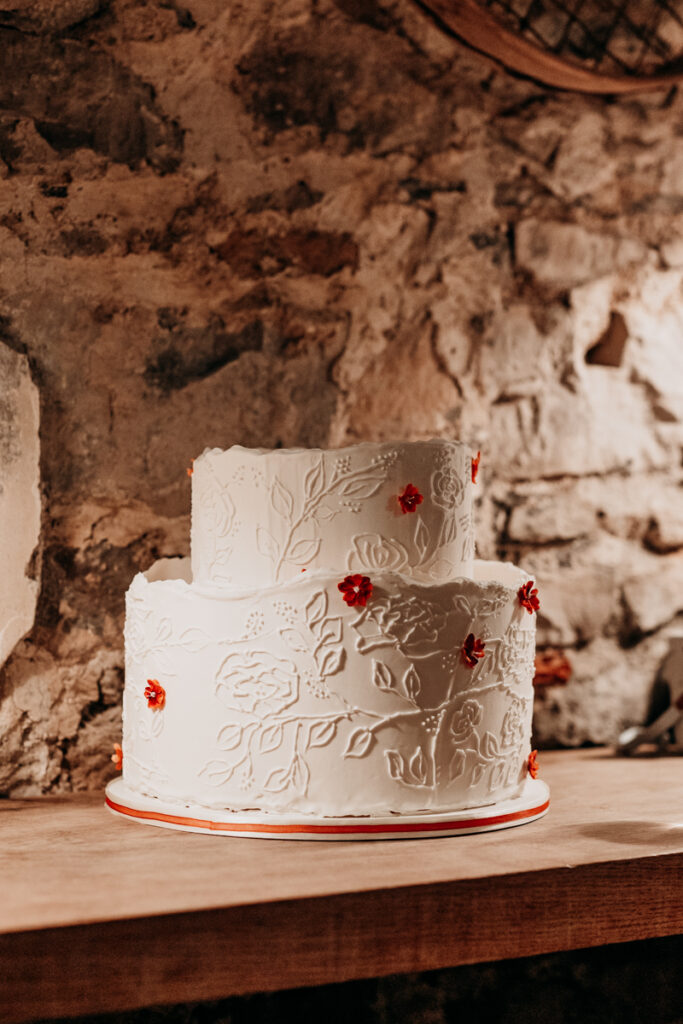 Wedding cake at Middleton Lodge