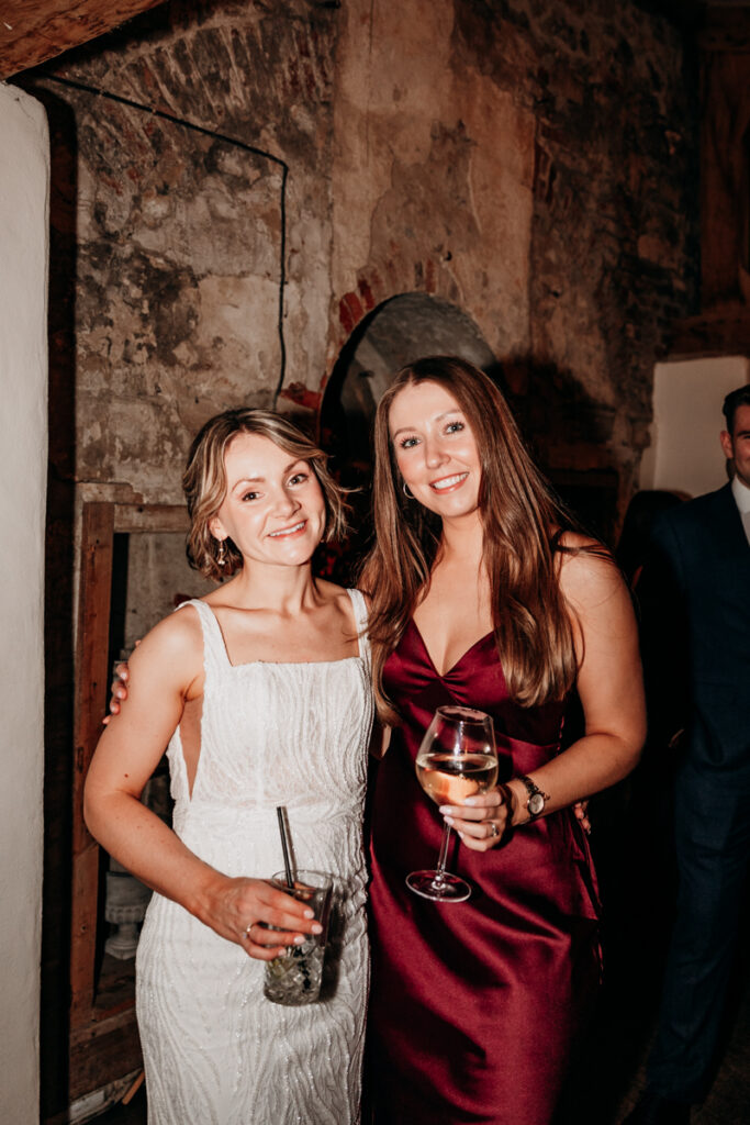 Bride and friend at Middleton Lodge
