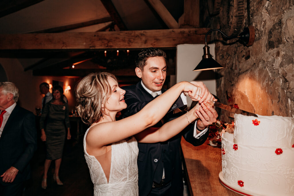 Cake cut at Middleton Lodge