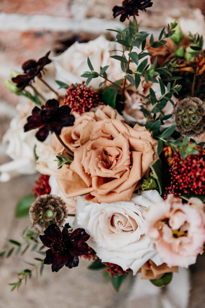 Bride's flowers at Middleton Lodge