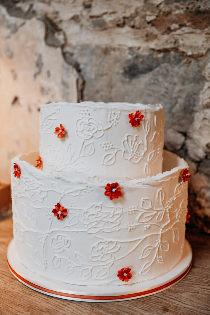 Wedding cake at Middleton Lodge